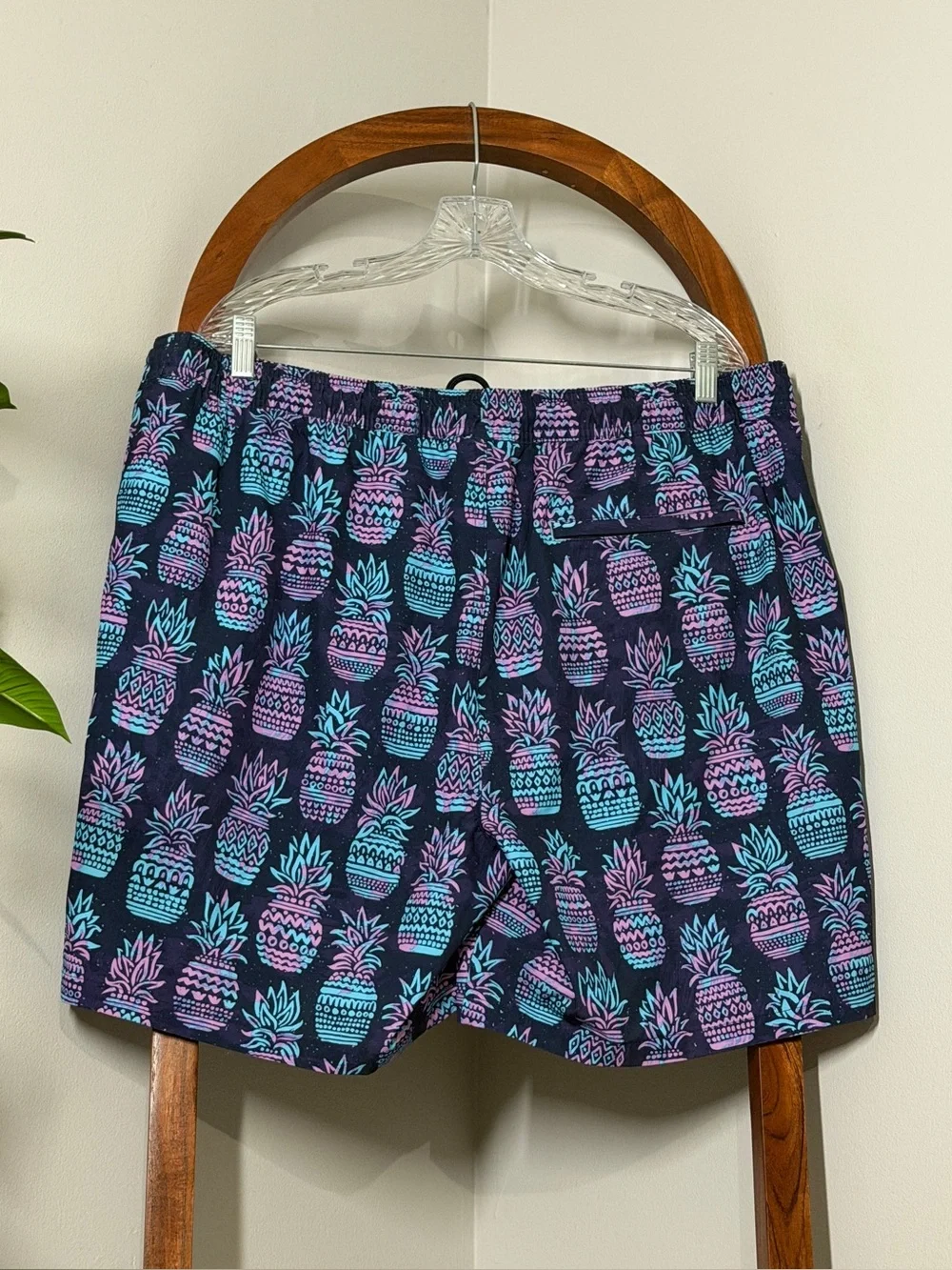 Goodfellow & Co XL Purple Blue Pineapple Swim Trunks With Liner